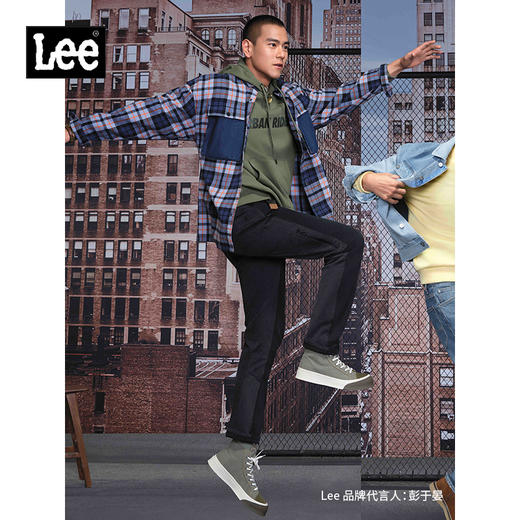 Lee商场同款22春夏新品舒适蓝色格纹磨毛男衬衫LMT001435100-426 商品图1