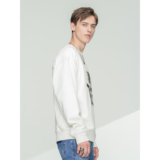 Lee商场同款101+21秋冬新品舒适多色圆领长袖卫衣男LMT001176100 商品图4