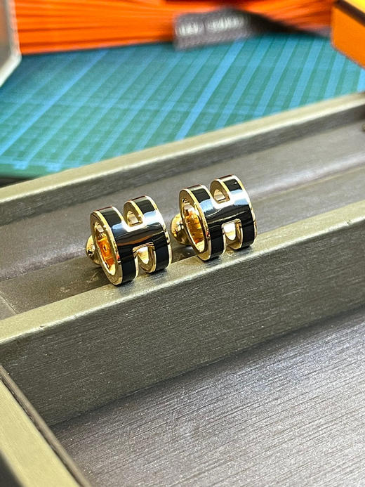 H耳钉-黑色 商品图0