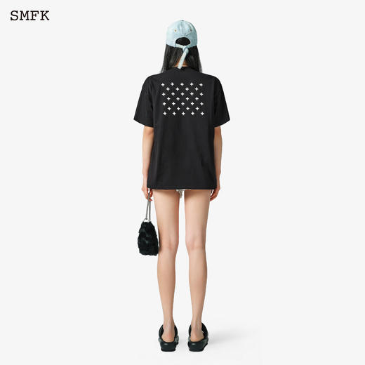 预售|SMFK 十字花 Tee 午夜黑 CT001BB .潮快闪[福利品] 商品图2