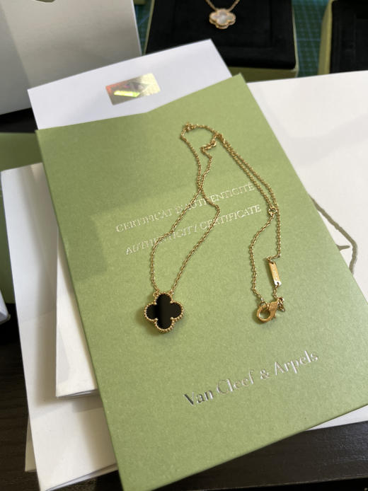 Vca幸运四叶草🍀项链-黑色 商品图1