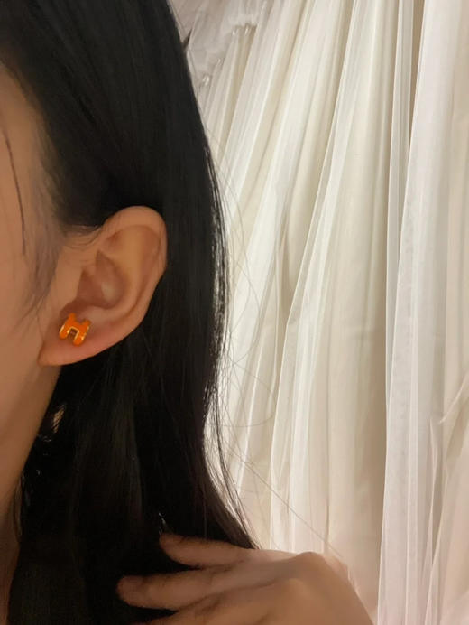H耳钉-橙色 商品图2
