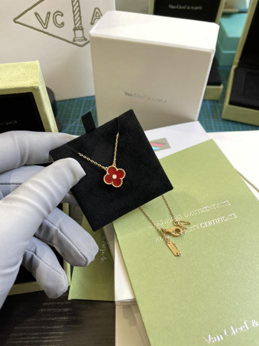 Vca幸运四叶草🍀项链-红色单钻 商品图4