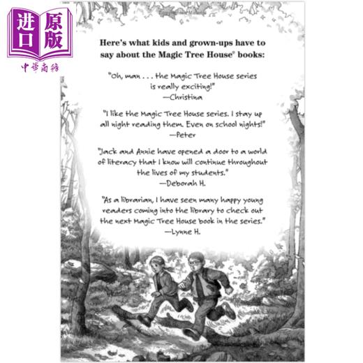 预售 【中商原版】Magic Tree House 1 Dinosaurs before Dark 神奇树屋 第一季1 天黑前的恐龙 英文原版 小初文学 插画冒险故事书 商品图3