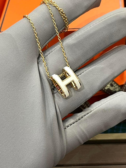 H项链-白色 商品图0