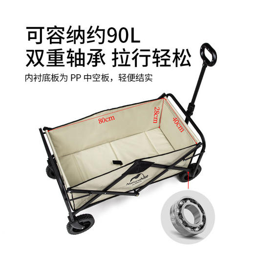 【已下架】【已下架】预售 | Naturehike挪客 轻盈折叠小推车[福利品] 商品图2