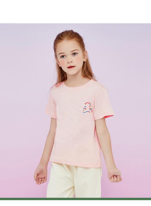 【第二件、第三件请备注编号颜色尺码】棉致男女童短袖T恤3件装 商品图4