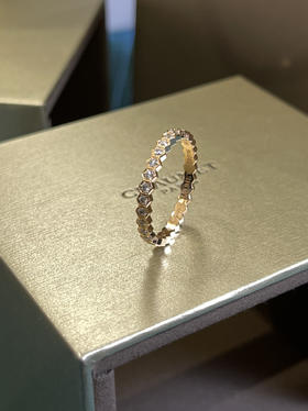 尚美蜂巢戒指-满钻