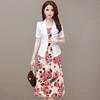YWE EA233印花裙套装时尚休闲气质通勤雪纺衫套装 商品缩略图3