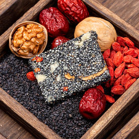 优选丨【4送1】黑芝麻糕&黑芝麻脆 手工制作，非遗传统点心， 独立包装 随时补充能量，黑芝麻片香脆，黑芝麻糕软糯不粘牙 