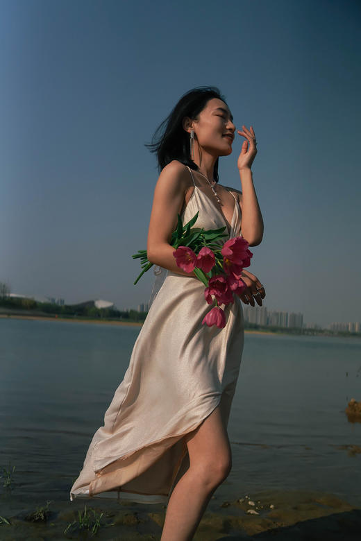 CG｜Sofia Dress [真丝扭结吊带连衣裙] 商品图13