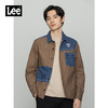 Lee商场同款22春季新品101+舒适棕色拼接男外套LMT001528100-429 商品缩略图0