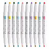 日本ZEBRA斑马笔荧光色笔WKT7淡色双头标记笔学生用手帐文具记号做笔记彩色的笔划重点套装荧光笔 商品缩略图0