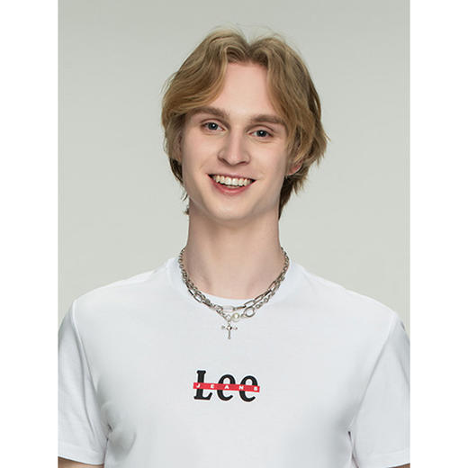 Lee商场同款21春夏新品标准版型印花男短袖T恤潮流L447664DRK14 商品图3