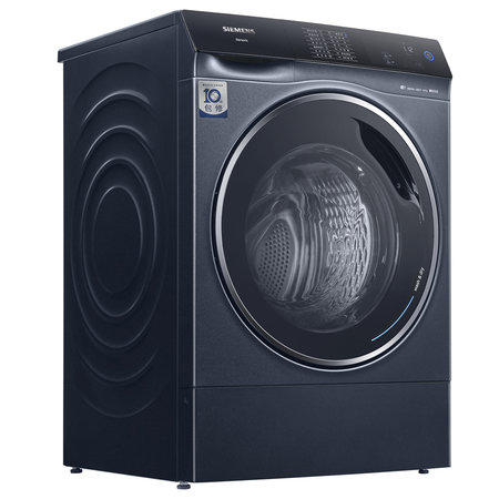 西门子洗衣机12/8kg大洗大烘 立体烘干 热风除菌 蒸汽护理 i-Dos自动添加XQG120-WS74D3A10W 商品图1