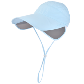 卡蒙速干透气网眼半空顶遮阳帽女夏季防紫外线加长帽檐防晒棒球帽KM-3712