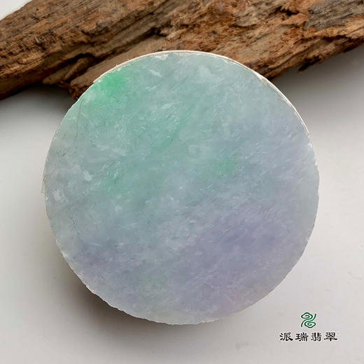 派瑞翡翠 翡翠手镯芯  糯种 绿色 紫色 商品图0