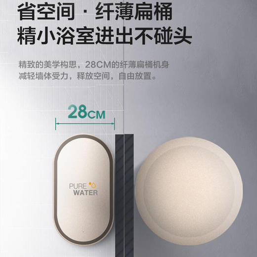 美的50L电热水器3200W双胆速热纤薄扁桶小体积活水智能APP控制F50-F32TQ（HEY) 商品图1