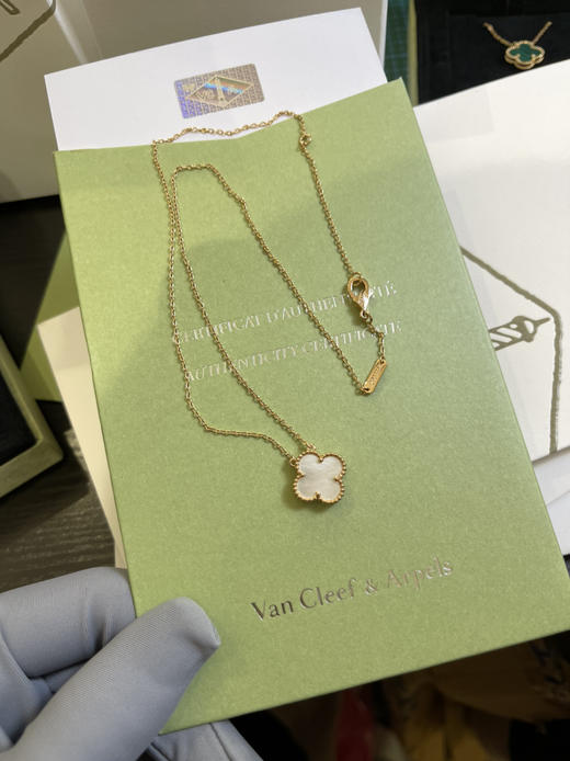 Vca幸运四叶草🍀项链-白色 商品图1
