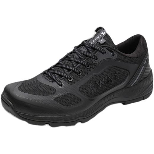 君洛克小飞鱼夏季通勤鞋透气低帮黑色系带防滑耐磨作训鞋D19006L 商品图3