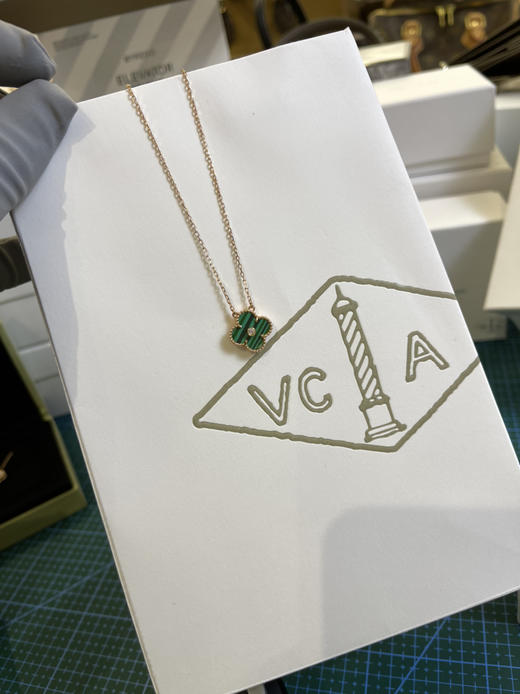 Vca幸运四叶草🍀项链-绿色 商品图3