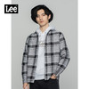 Lee商场同款22春季新品舒适灰色格纹男长袖衬衫LMT0015846VX-97U 商品缩略图0