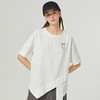famecoco范可儿短袖女新款T恤夏季设计感不规则纯棉宽松上衣F223BB011 商品缩略图3