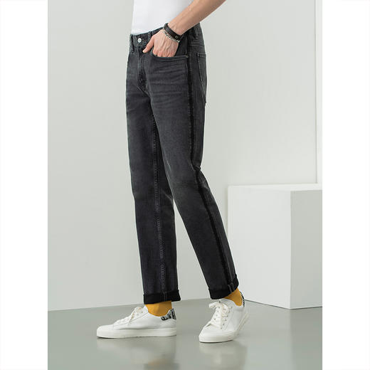 Lee商场同款723版型低腰修身灰色男牛仔裤LMR7233YSAEU 商品图4