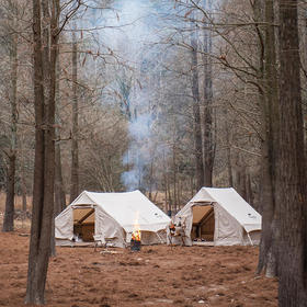 【已下架】预售 | Naturehike挪客Glamping亘Air6.3棉布充气帐篷 印第安户外野营加厚豪华别墅[福利品]