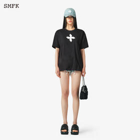 预售|SMFK 十字花 Tee 午夜黑 CT001BB .潮快闪[福利品]