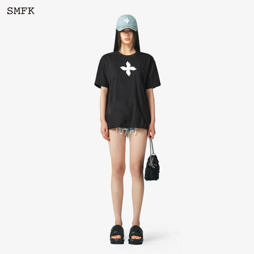 预售|SMFK 十字花 Tee 午夜黑 CT001BB .潮快闪[福利品] 商品图0