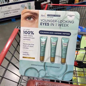 ￥350元/组三支，每支15ml！香‮专港‬柜价格1支就要¥400多元！ROC洛克水光澎弹眼霜3只装❤Made in 法国