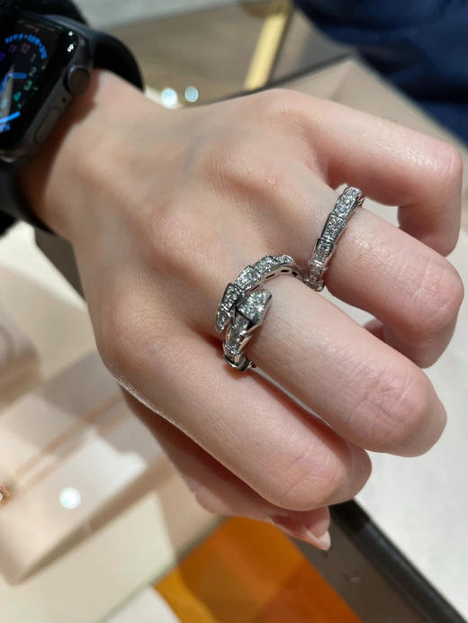 宝格丽蛇戒-白金 商品图0