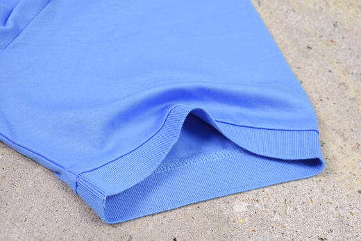 小彩马刺绣 水柔棉 蓝色 短袖POLO衫 PT-1072 商品图10