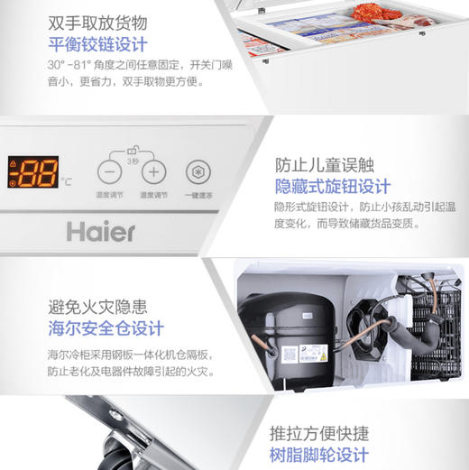 海尔（Haier）冷柜BC/BD-629HEZ变温柜 商品图7