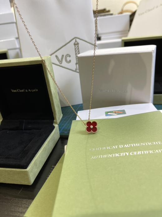 Vca幸运四叶草🍀项链-红色单钻 商品图0