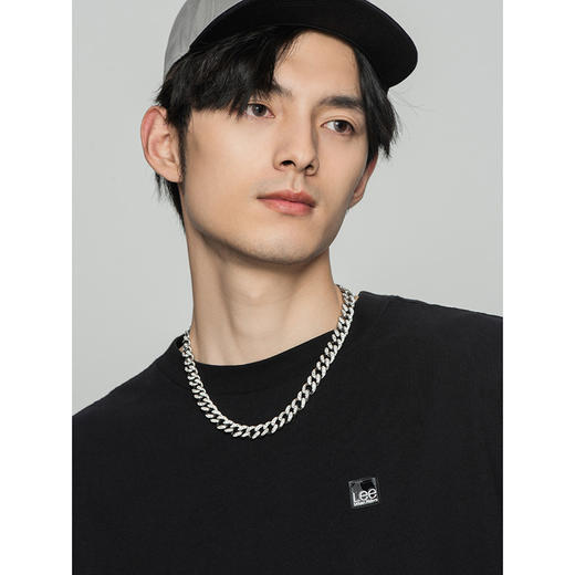 Lee商场同款22春季新品舒适版印花黑色男长袖T恤LMT0014314DR-K11 商品图4