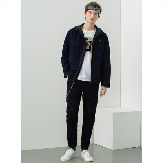 【腰围30-33尺码】Lee都市骑士766版型中腰小脚深蓝色男牛仔裤LMZ7665FW898 商品图2