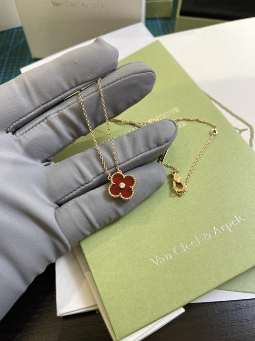 Vca幸运四叶草🍀项链-红色单钻 商品图3