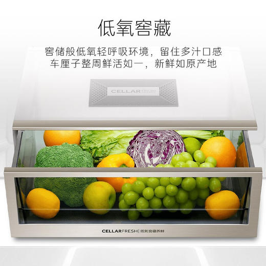 卡萨帝（Casarte）纯白系列 386升多门 零距离平嵌 收纳师 家用冰箱 一级能效 无霜变频 BCD-386WLCMDM4W1U1 商品图3