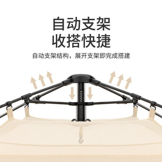 Naturehike挪客 自动帐篷3-4人户外防风防雨大门厅帐便携露营野营[福利品] 商品图2