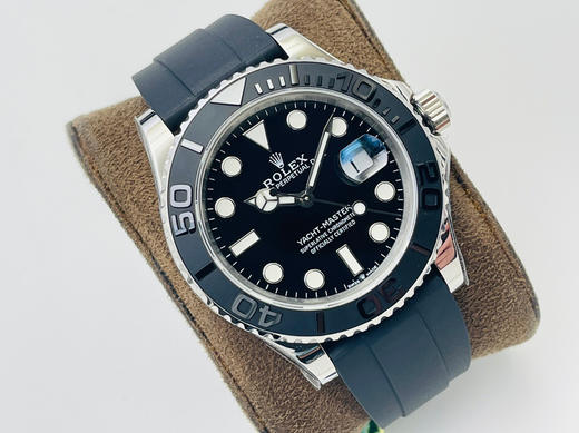 VS劳li士YM游艇YACHT-MASTER＂42mm，搭载VS即将发布的最新水准3235机芯，男士腕表，硅胶表带，密底，自动机械机芯（白金游艇） 商品图11