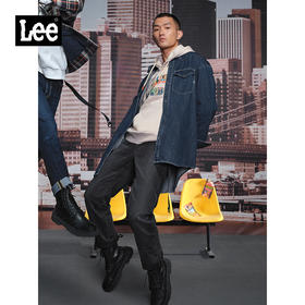Lee商场同款22春季新品舒适版深蓝色男牛仔衬衫LMT0015183HH-504