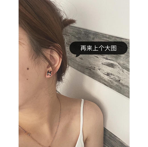 H耳钉-黑色 商品图5