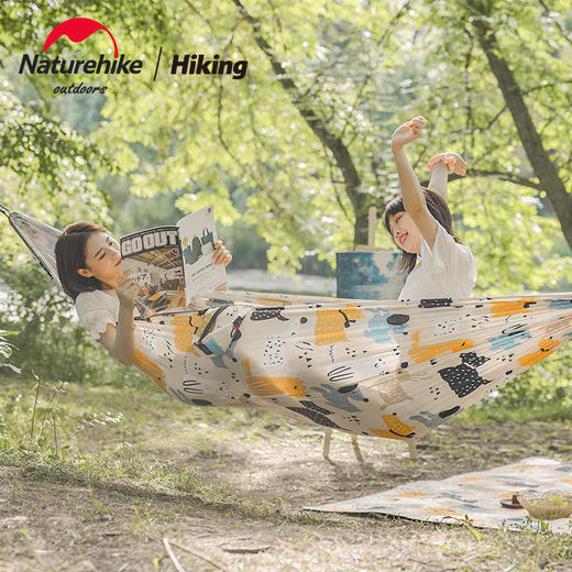 【已下架】预售 | Naturehike挪客 LEAF-HAMMOCKS亲子印花吊床[福利品] 商品图1
