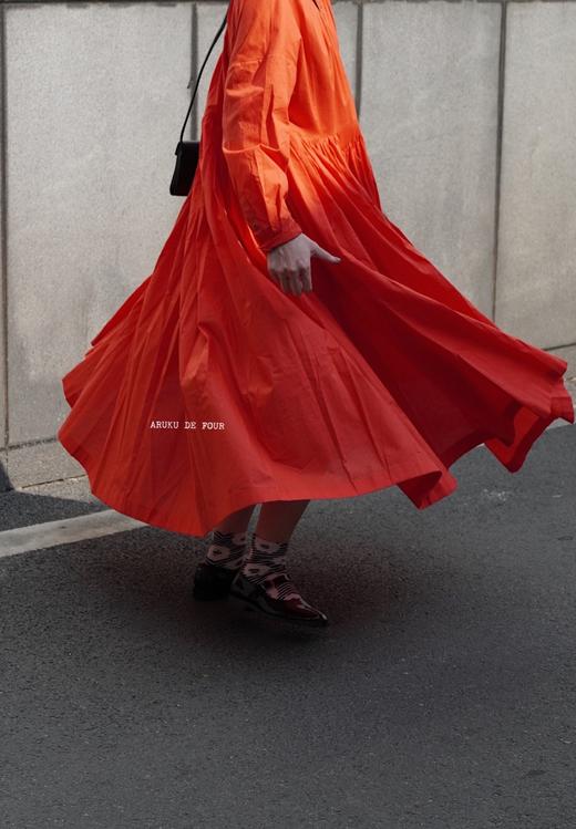 ECOLE DE CURIOSITES 风琴褶法式连衣裙(Limited series) 商品图9