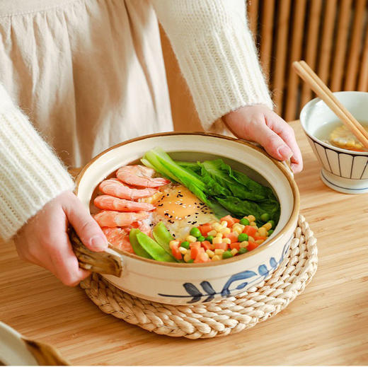 【进口锂辉石】三彩砂锅煲 款式随机 家用 炖锅燃气 煲仔饭 沙锅 煲汤 煤气灶 专用 肆月 商品图2