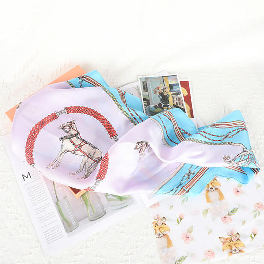 DA*S韩系时尚前为摩登风格小清新百搭桑蚕丝三角巾 商品图9