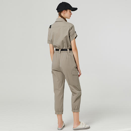 Famecoco范可儿帅炸街工装女套装新款夏季时尚酷盐系两件套F223EB001 商品图2