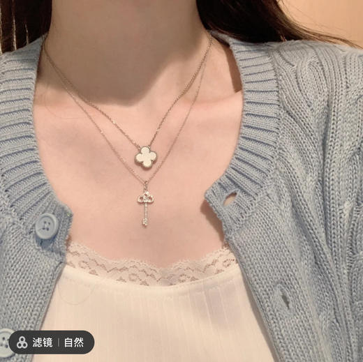 蒂夫尼鸢尾花项链-白金 商品图4